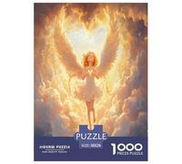 Angel Jigsaw Puzzles Puzzle for Adults Kids. 1000 Pieces Whimsical Challenge Toy Educational Games Home Decoration for Educational Games Gifts 38x26cm/1000pcs