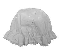 Angel Kids Baby Girls Toddler Mop Hat White Broderie Anglaise Sun Cap Newborn - 6 Months