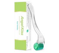 Angel Kiss Derma Roller 0.3mm REAL NEEDLES - 192 Individual Titanium Needls - Microneedling Roller for Face Body - Includes Storage Case