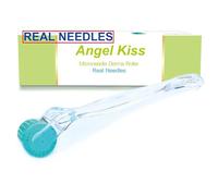 Angel Kiss Derma Roller 1.0mm Real Needle for Face Body Scalp | 192 Stainless Steel Microneedling Roller | Stimulate Beard and Hair Growth | Derma Roller For Women Men Home Use | Beard Growth Roller