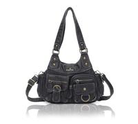 Angel Kiss Handbag Women's PU Leather Shoulder Bag Hobo Medium Tote Bag Elegant Shoulder Bag Crossbody Waterproof Shopper with Zip Many Compartments for Everyday, Office, School