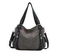 Angel Kiss Handbag Women's Shoulder Bag Multifunctional Shoulder Bags Waterproof PU Vegan Leather with Zip Closure Pockets