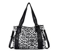 Angel Kiss Handbags for Womens Top-Handle Hobo Purse Roomy Casual Shoulder Bagn PU Tote Satchel Purse for Womens, 1black-black, XL