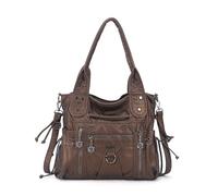 Angel Kiss Hobo Bags for Women Fashion Shoulder Bag Ladies Purses and Handbags Roomy Tote Bags Purse with Crossbody Strap, Taupe, L