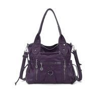 Angel Kiss Hobo Bags for Women Fashion Shoulder Bag Ladies Purses and Handbags Roomy Tote Bags Purse with Crossbody Strap, Purple, L