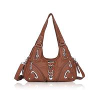 Angel Kiss Hobo Purses and handbags for Women Satchel Handbag Women Purses Large Daily Shoulder Bags, Brown, L