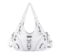 Angel Kiss Hobo Purses and handbags for Women Satchel Handbag Women Purses Large Daily Shoulder Bags, White, L