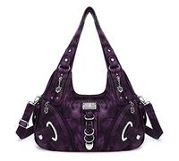 Angel Kiss Hobo Purses and handbags for Women Satchel Handbag Women Purses Large Daily Shoulder Bags, Pruple-g, L