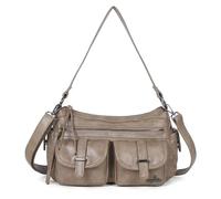 Angel Kiss Hobo Purses for Women Crossbody Shoulder Bag Ladies Multi Pocket Handbags with Adjustable Shoulder Strap, Khaki, M