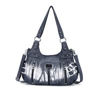 Angelkiss Large Purses and Handbags for Women Washed Faux Leather Crossbody Hobo Satchel Shoulder Handbag Tote Purse Size: L