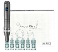 Angel Kiss Professional Microneedling Pen Wireless Dermapen Kit, Compatible with Dr.pen M8 Cartridges - with 6 Cartridges