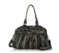 Angel Kiss Purses for Women Trendy Soft Shoulder Purses and Handbags Hobo Bags, Black Grey