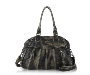 Angel Kiss Purses for Women Trendy Soft Shoulder Purses and Handbags Hobo Bags, Black Grey