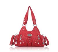 Angel Kiss Small Hobo Bags for Women Multi Pockets Purses Long Strap Handbags Adjustable Shoulder Bags for Everdayuse, Red2
