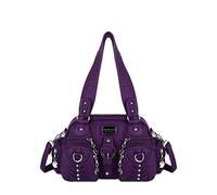 Angel Kiss Small Purse Handbag for Women Crossbody and Shoulder Bags Multipocket Soft Hobo Purses Adjustable Strap, 5-purple