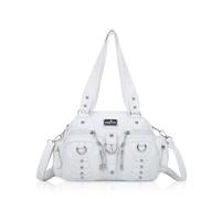 Angel Kiss Small Purse Handbag for Women Crossbody and Shoulder Bags Multipocket Soft Hobo Purses Adjustable Strap, 9-white