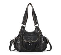 Angel Kiss Small Purses for Women Hobo Shoulder Bags Y2K Vegan Leather Multi-Pocket Handbags Designer Tote Bag, Bronze, 12 inches x 4 inches x 8 inches