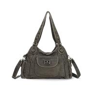 Angel Kiss Womens Vegan Leather Boston Shoulder Bag Top Handle Shoulder Bag
