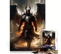 Angel Knight Jigsaw Puzzles 1000 Pieces for Teenagers Thought Training Easy Enjoyment Uniform Cut Chic Xmas Gift (38x26cm)