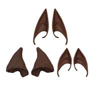 Angel Latex Elf Ears Halloween Fairy Cosplay Costume Accessories High Simulation Soft Harmless False Ears Props fairy ears brown skin black fairy ears for women fairy ear cuffs non piercing fairy ears