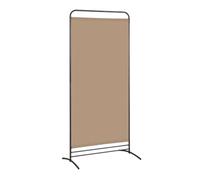 Angel Living 1 Panel Room Divider, Privacy Screen Composed of Polyester Fabric and Sturdy Iron Frame, Freestanding Room Partitions for Office Bedroom Study 81 x 50 x 180cm (Mocha)