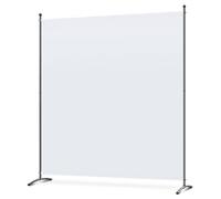 Angel Living 1 Panel Room Divider, Privacy Screen Composed of Polyester Fabric and Sturdy Iron Frame, Freestanding Room Partitions for Office Bedroom Study 162 x 50 x 180cm (Natural)