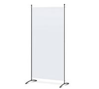 Angel Living 1 Panel Room Divider, Privacy Screen Composed of Polyester Fabric and Sturdy Iron Frame, Freestanding Room Partitions for Office Bedroom Study 81 x 50 x 180cm (Natural)