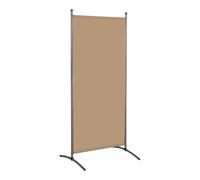 Angel Living 1 Panel Room Divider, Privacy Screen Composed of Polyester Fabric and Sturdy Iron Frame, Freestanding Room Partitions for Office Bedroom Study 81 x 50 x 180cm (Mocha)