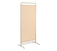 Angel Living 1 Panel Room Divider, Privacy Screen Composed of Polyester Fabric and Sturdy Iron Frame, Freestanding Room Partitions for Office Bedroom Study 81 x 50 x 180cm (Light Beige)