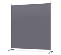 Angel Living 1 Panel Room Divider, Privacy Screen Composed of Polyester Fabric and Sturdy Iron Frame, Freestanding Room Partitions for Office Bedroom Study 162 x 50 x 180cm (Grey)