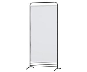 Angel Living 1 Panel Room Divider, Privacy Screen Composed of Polyester Fabric and Sturdy Iron Frame, Freestanding Room Partitions for Office Bedroom Study 81 x 50 x 180cm (Natural)