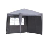Angel Living 2.5x2.5M Pop Up Gazebo Tent with 2 Sides Panels and Handy Carry Bag (Grey)