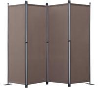 Angel Living 4 Panels Folding Room Divider, Privacy Screen Composed of Polyeste
