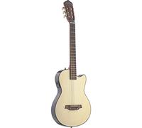 Angel Lopez EC3000CN Full Size Electro-Classical Cutaway Guitar With Veneer Spruce Top and Slim-line Body - Natural