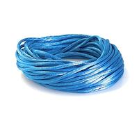 Angel Malone 10 Mtrs. X 2mm Premium Quality Kumihimo Rattail Satin Cord Jewellery Making - UK Seller (Montana Blue)