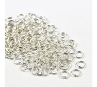 Angel Malone 100 x Silver Superior Super Strong Metal Jump Rings Jewellery Making Findings - UK Seller (Silver 8mm x 1.2mm)