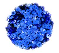Angel Malone ® 15g (±) 1200 pcs. 6-7mm in Diameter Premium Quality Cup Sequins DIY Arts Crafts Making - UK Seller (Sapphire Blue)