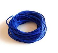 Angel Malone10 Mtrs. X 2mm Premium Quality Kumihimo Rattail Satin Cord Jewellery Making - UK Seller (Sapphire Blue)