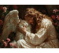 Angel Man Puzzle - 5000 Piece Jigsaw Puzzles for Adults - The Back Features Printed Letter Guides - The Pieces fit Together Snugly - Wooden Puzzles for Adults - Gifts Family 61.6 X 41.5 Inch s7h-666