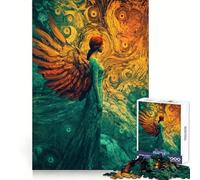 Angel, Mixed Art, Post-Impressionism Teenagers Puzzles 1000 Piece Jigsaws Memory Boost Unwind Easily (50x75cm)