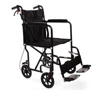 Angel Mobility Lightweight Folding Wheelchair 10kg with Attendant Brake Travel Transit
