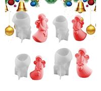 Angel Mold - Silicone, 4-Piece Handcraft Mould For Candle & Soap Making Easy-Release Epoxy Casting | Non-Stick Wax, Concrete Mold Set, Detailed Angel Shape Craft Molds For Holidays, Weddings