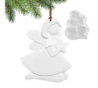 Angel Mold - Silicone DIY Casting Tool, Holiday Pendant Plaster Mould, Flexible Crafting Template | Party Planner Art Teacher Creative Hobbyist Supplies for Crafting Workshops and Event Projects