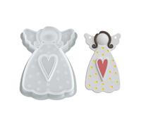 Angel Molds for Resin | Christmas Silicone Casting Mould | Home Decor Cement Moulds - for Themed Events Workshops Home Crafting Art Teachers Craft Enthusiasts Jewelry Maker Designer