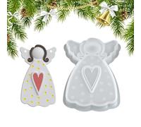 Angel Molds Silicone,Christmas Silicone Cement Mould - Holiday Decoration Plaster Mould,for Workshops Weekend Activities Home Crafting Art Teachers Craft Enthusiasts Jewelry Maker Designer