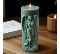 Angel Nativity Scene Cylinder Molds Silicone Wave Spiral Candle Mold - Silicone Resin Casting Molds for Candle & Resin & Soap Craft Supplies