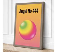 Angel No 444 Minimalist Canvas Wall Art Print 24x16 Inch (61 x 41 cm)