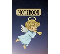 Angel notebook/journal/diary, A5 / 6x9in, with "This book belongs to : ..." page and another 120 simple lined pages: perfect for school, taking ... gift for kids students adults all ages