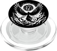 Angel Number 17 Meaning Spiritual Numerology Art PopSockets PopGrip for MagSafe