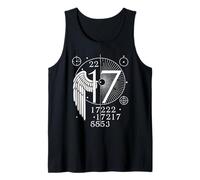 Angel Number 17 Meaning Spiritual Numerology Art Tank Top